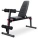 Banc de musculation - Banc d'haltères - Pliable - 195 kg - Noir mat