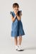 Levi's Kids Robe à manches volantées - fille - 4A - Bleu / Dance Around