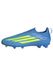 adidas F50 LEAGUE Laceless Firm Ground/Multi Ground Football Boots Kids, Lucid Ray Blue/team solar yellow 2/Lucid Aquamarine, 30 EU