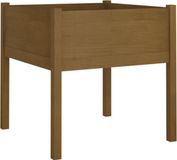 vidaXL - Plantenbak - 70x70x70 cm - massief grenenhout - honingbruin