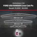 HEYNER® Essuie-glace pour FORD USA RANGER Crew Cab Pickup 10.2022 - 10.2026, Essuie-glace à faisceau plat HYBRID, Aérodynamique & Flexible, Revêtement nanographique