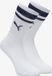 Puma Crew Heritage Stripe 2p Unisex Sportsokken Wit/Blauw 35-38