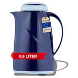 Helios Wave S+ kunststof thermoskan, donkerblauw, 0,6 liter
