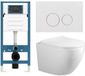 Adema Salina 2.0 Toiletset - Diepspoel - Spoelrandloos - Inbouwreservoir - Softclose - Glans Wit