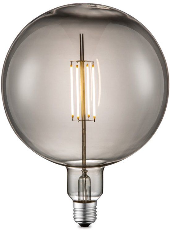 Home Sweet Home Edison Vintage E27 LED filament lichtbron Carbon - Rook - G180 Ovaal - Retro LED lamp - Dimbaar - 4W 120lm 1800K