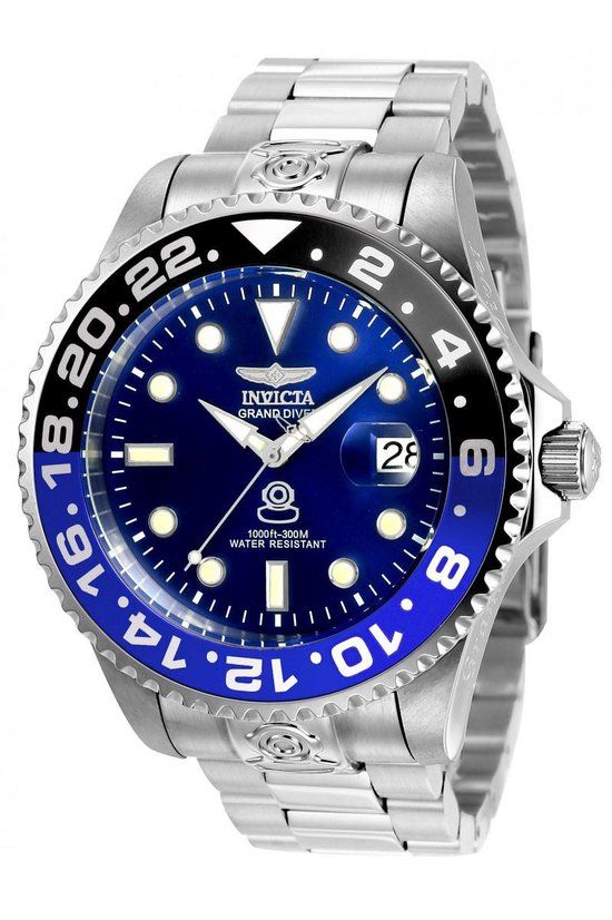 Invicta Pro Diver 21865 Herenhorloge - 47mm - Blauw - Staal - Automatisch
