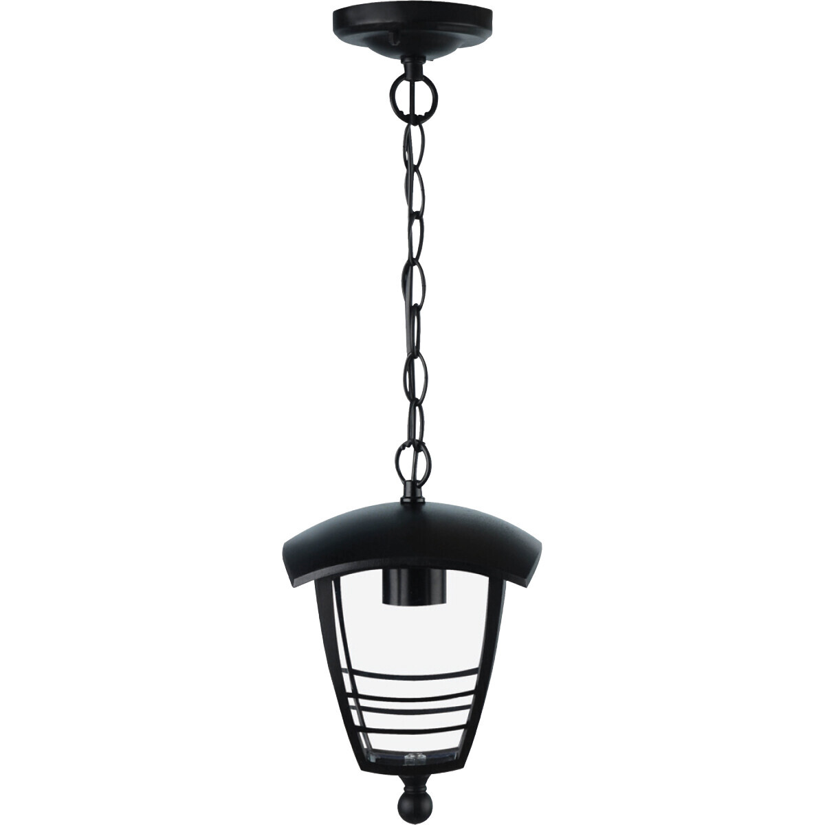 BES LED LED Tuinverlichting - Hanglamp - Narmy 2 - Plafond - Mat Zwart - E27 Fitting - Rond - Aluminium
