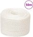 vidaXL Werkkoord 14 mm 50 m polypropyleen wit