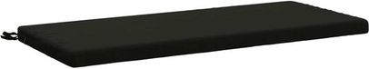 vidaXL Bankkussen SOEST 100% Polyester Zwart 120 x 50 x 5 cm
