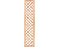 Merkloos Trellis, diagonaal hardhout met lijst H180xB40cm | H180xB180cm glad geschaafd
