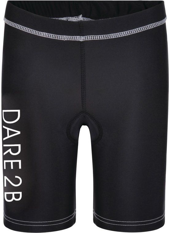 Dare 2b Gradual Short - Fietsbroek - Unisex - Maat 140 - Zwart