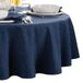 Elrene Home Fashions Continentale vaste textuur water- en vlekbestendig tafelkleed, 60 "X84" ovaal, marine