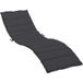 Maison Exclusive Coussin de chaise longue Noir 200x60x3 Cm Tissu Oxford