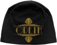 Opeth Art Deco Logo Jersey Beanie Unisex Zwart