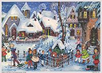 Adventskalender "Es schneit": Papier-adventskalender