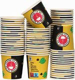 KURTT Espressobekers to go - Zwart - Goud - 120ml - 200 stuks