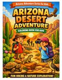 Arizona Adventure Coloring Book for Kids Family Hiking & Desert Exploration Fun
