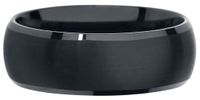 etNox Black Tungsten Unisex Ring - Zwart