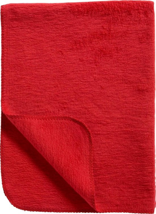 Mecyo Basic Uni - Wiegdeken 75x100 cm - Rood