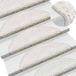 vidaXL Trapmatten 15 stuks 65x21x4 cm Wit