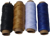 Saliseal Blauw gewaxed garen - Gewaxt naaigaren - 50 m - 1 mm - Polyester - Leerbewerking & Naaien