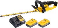DeWalt DCMHT 563 H2 heggenschaar op batterij 18 V 55 cm + 2x Powerstack-batterie 5,0 Ah + oplader