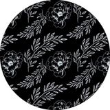 Bonateks Ronde digitaal bedrukte muismat, antislip onderkant, voor kantoor en thuis, diameter: 22 cm