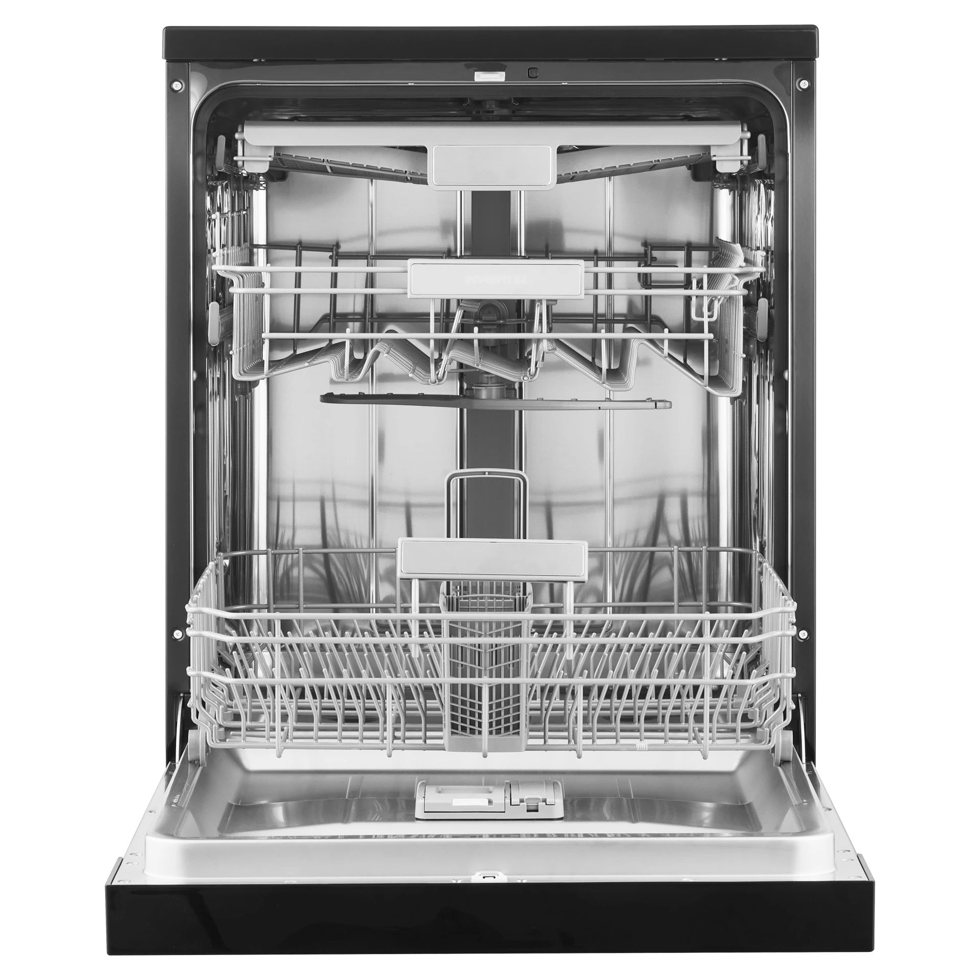 Inventum VVW6046AB - Vrijstaande vaatwasser - Zwart - 14 couverts - 7 programma's - Besteklade - 42 dB