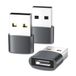 YISH USB C naar USB Adapter - 3 Pack 480Mbps USBC Vrouw naar USBA Mannelijke Adapter tot 100W Snel Opladen Type C to Type A Converter voor Smartphone USB Charger Computer Laptop Tablet Hoofdtelefoons