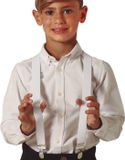 Fiestas Guirca Carnaval verkleed bretels - kinderen - wit