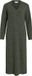 VILA VILIGA L/S V-NECK MIDI KNIT DRESS - NOOS - Forest Night - S