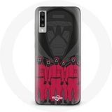 Maniacase Hoesje voor Samsung Galaxy A70 Inktvis Spel Poster maskers personages