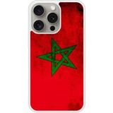 Apple iPhone 15 Drapeau maroc Verstevigd hoesje met sublimatie bedrukking