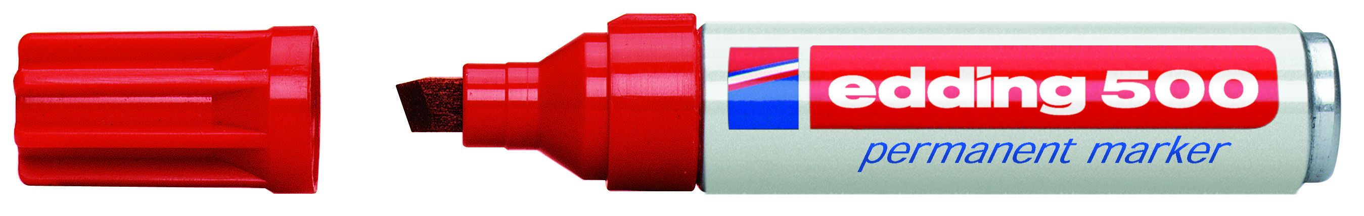 Edding 500 Permanent Marker Red (10)