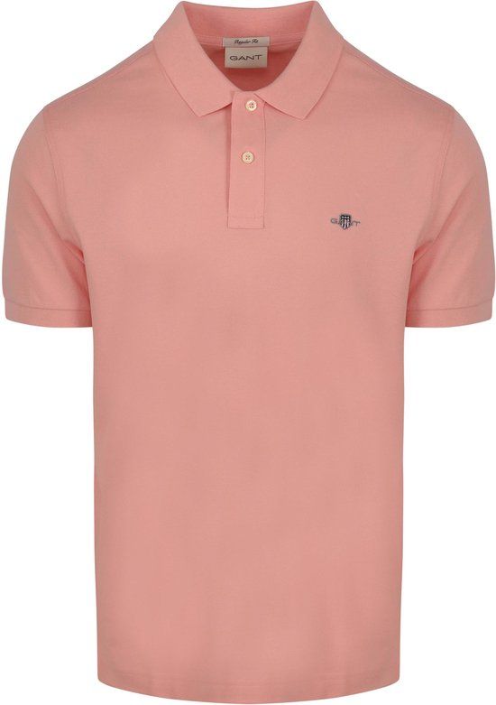 Gant Shield Piqué Poloshirt - Roze - Heren - Maat XXL