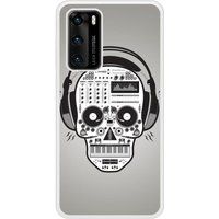 P40 Skull Music Bedrukt siliconen hoesje
