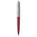 Parker 51-balpen | Bordeauxrode behuizing met chromen afwerking | Medium punt met zwarte inktnavulling | Geschenkverpakking