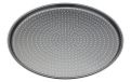 MasterClass Crusty Bake pizzaplaat met antiaanbaklaag voor normale en pizzaovens, 32 cm, met hoes, grijs