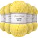Utopia Crafts Velvet Lux Chenille superzacht, grof garen voor breien en haken, 5 x 100 g (zonnegeel)