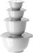 Rosti Margrethe Set de bols - 8 pièces - 1,5 et 3 L - Noir carbone (zwart)