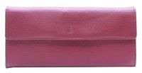 Esquire Leren Portemonnee Deer Ladies Purse Red Donkerrood