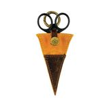 Della Q - Della Q Mosterd (10x6cm) Compact Schaar Pocket met V-Vormig Houder - 1 Stuk