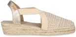 Toni Pons Espadrille plate en coton métallisé avec brides élastiques | VERA-RL