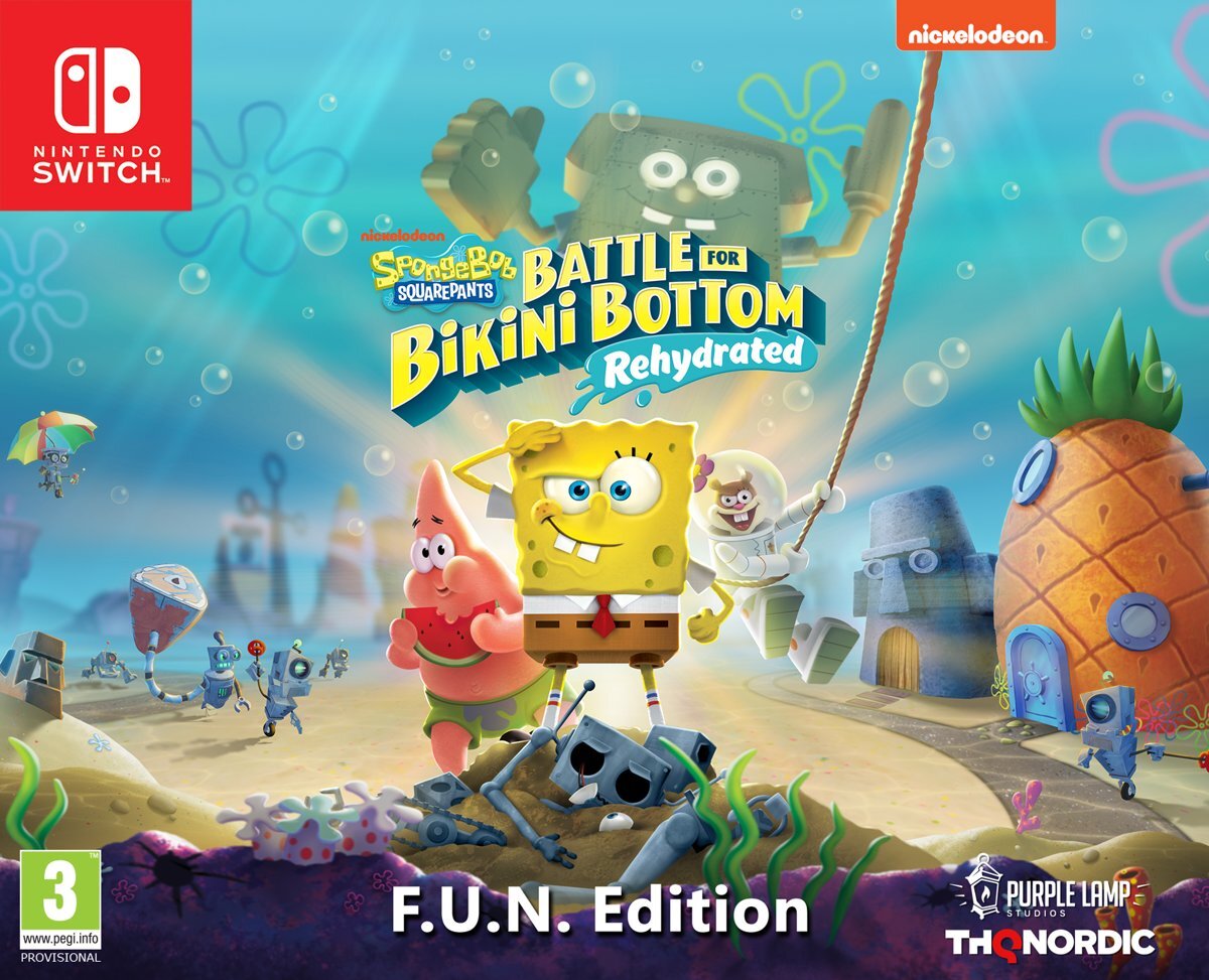 THQNordic Spongebob SquarePants: Battle for Bikini Bottom - Rehydrated - F.U.N Edition - Nintendo Switch Nintendo Switch