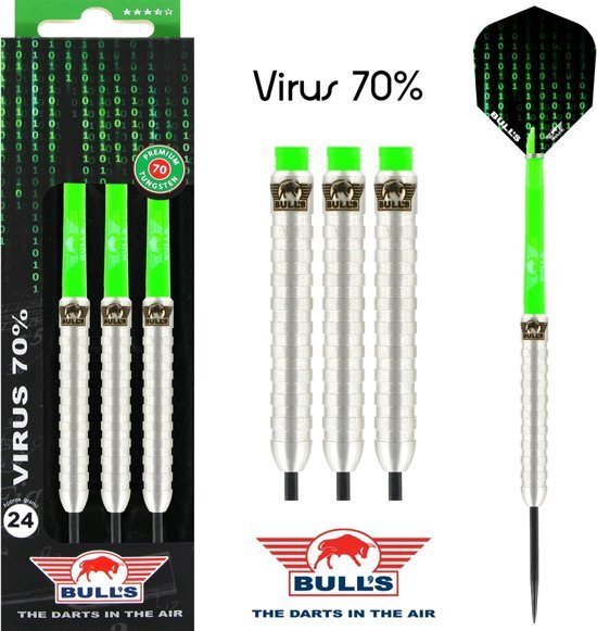 Bulls Virus 70% 26 gram Steeltip Dartset