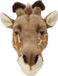 Wild & Soft Bibib Dierenkop Giraf - Bruin/Geel