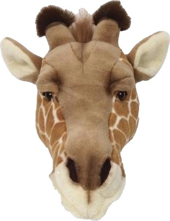 Wild & Soft Bibib Dierenkop Giraf - Bruin/Geel