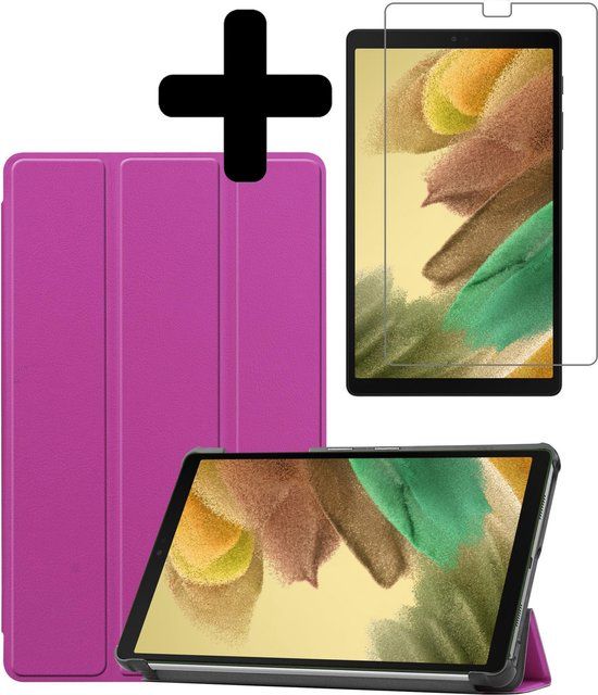 LUQ Book Case for Samsung Galaxy Tab A7 Lite - Purple
