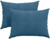 vidaXL - Zitkussens - 2 pcs - Blauw - 70 x 50 cm - Corduroy stof