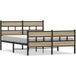 Prolenta Maison Exclusive - Cadre De Lit En Métal Sans Matelas Chêne Sonoma 160x200 Cm